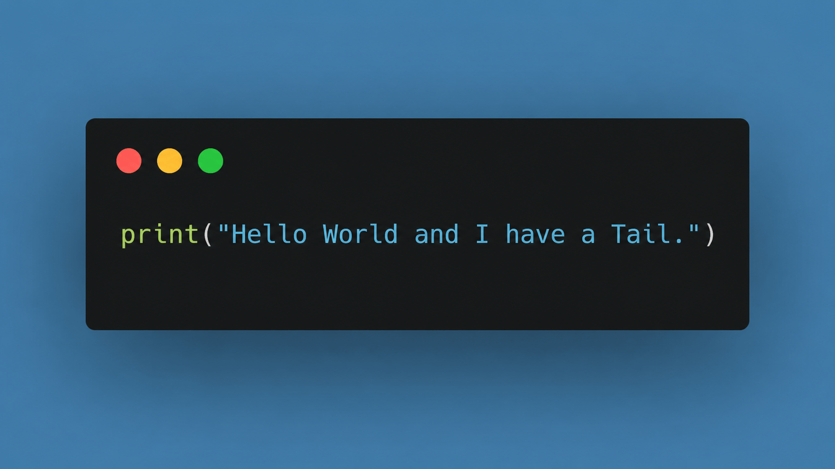 Hello World，初次見面！
